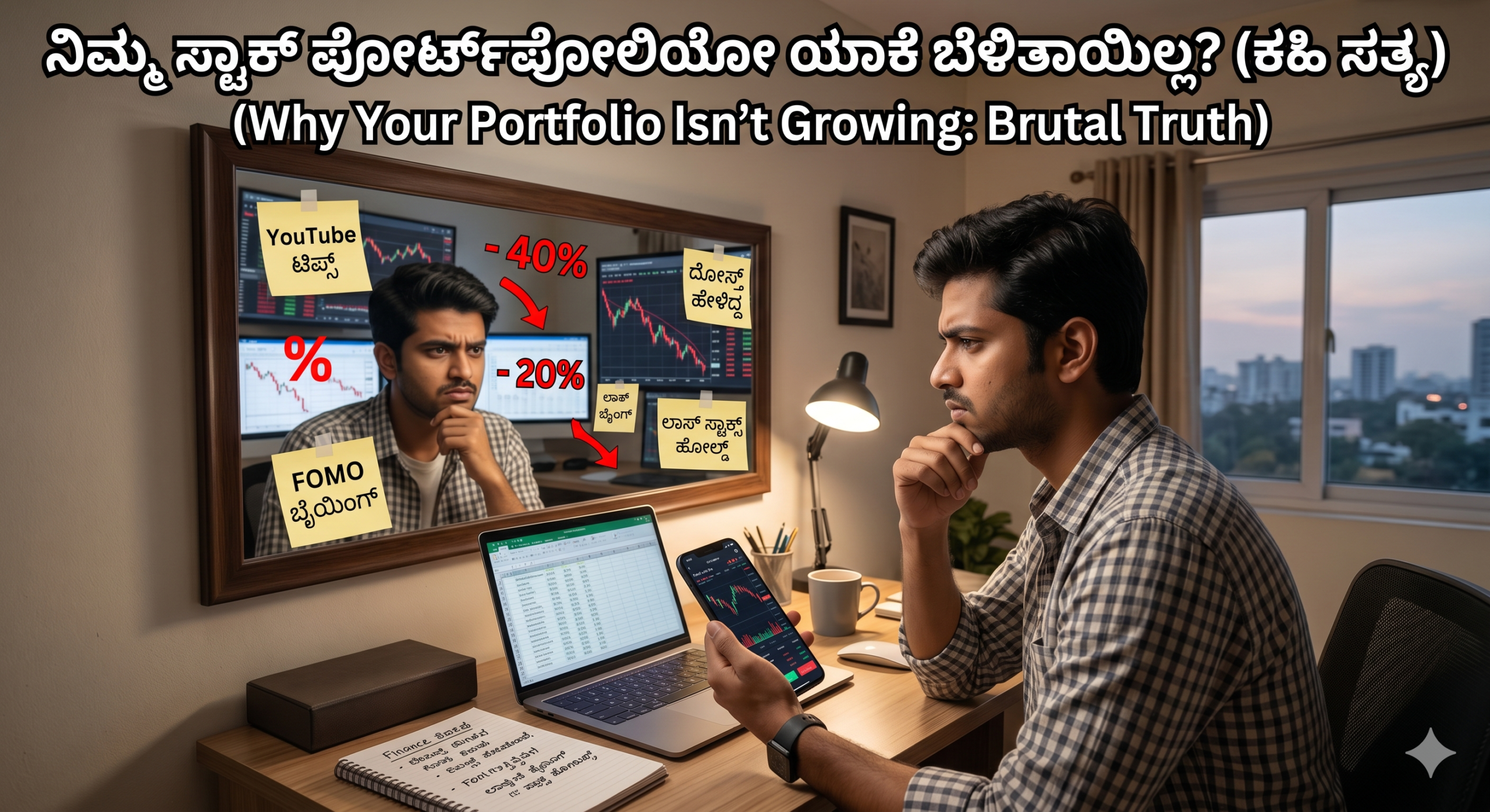 Why Your Stock Portfolio Is Not Growing (ಬಿಸಿ ರಕ್ತಕ್ಕೆ ತಟ್ಟುವ ಕಹಿ ಸತ್ಯ)