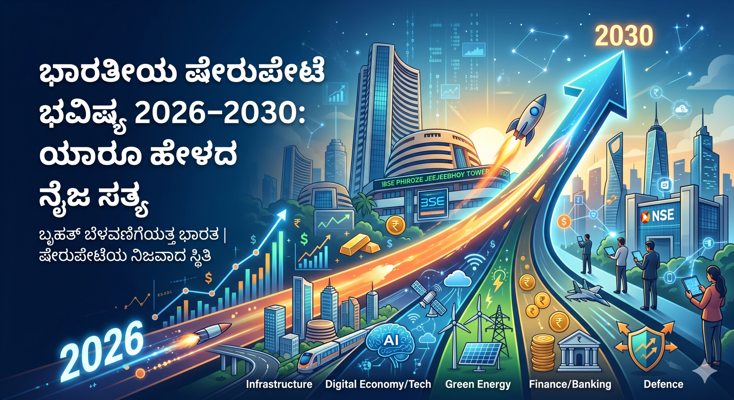 ಭಾರತೀಯ ಷೇರುಪೇಟೆ ಭವಿಷ್ಯ 2026–2030