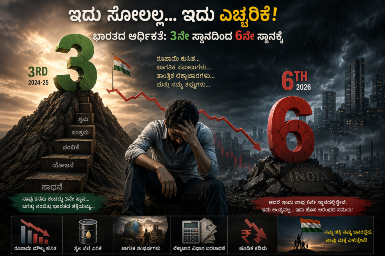 Why India falls 3 to 6th Economy