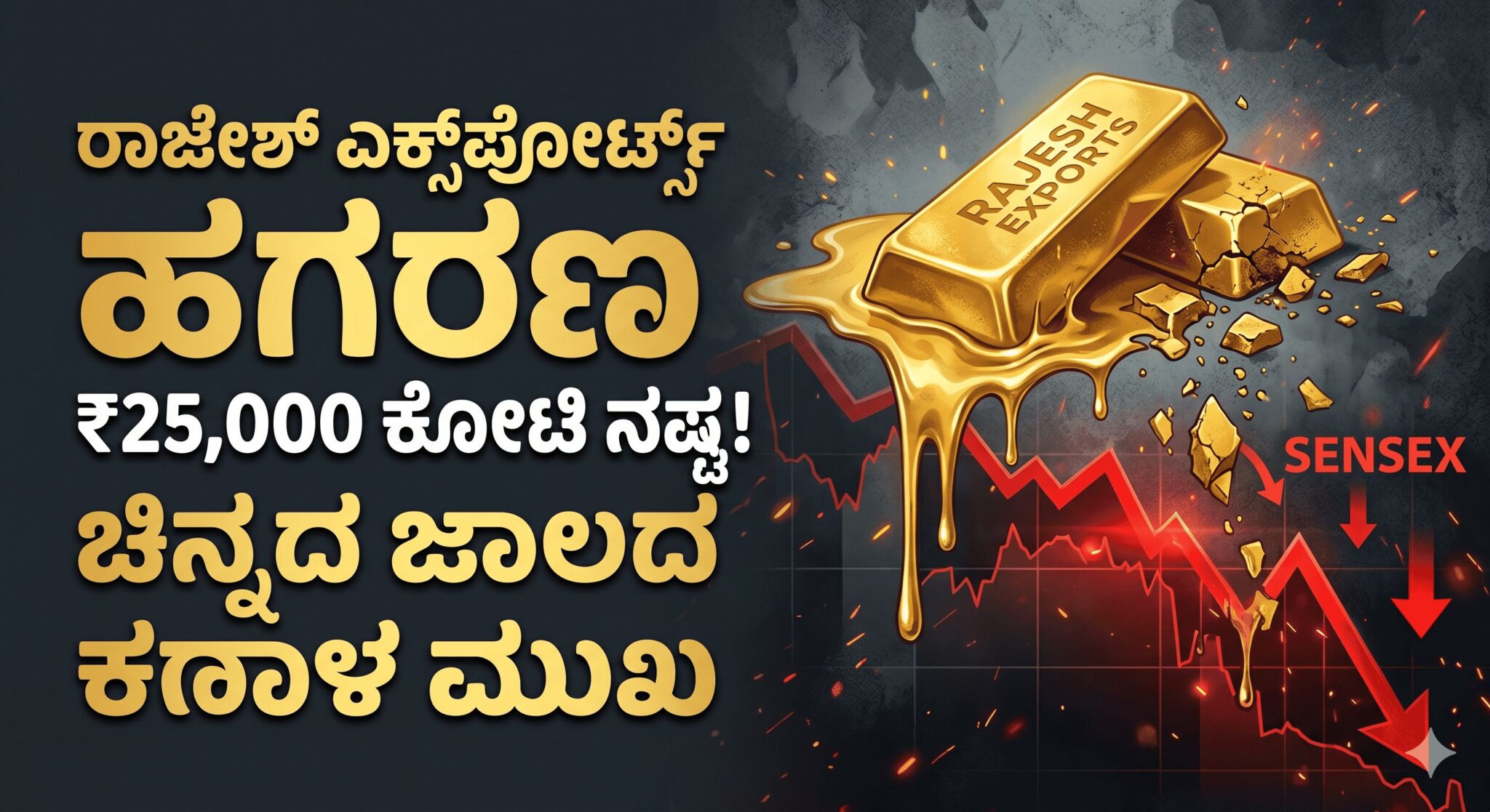 ರಾಜೇಶ್ ಎಕ್ಸ್‌ಪೋರ್ಟ್ಸ್ ₹25,000 ಕೋಟಿ ಧೂಳೀಪಟ