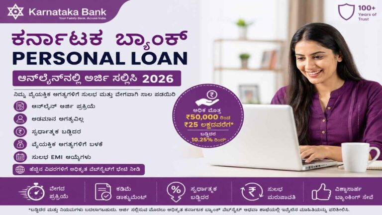 Karnataka Bank Personal Loan Online Apply